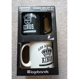 Logo brands LOS ANGELES KINGS ceramic‎ mug gift set NIB